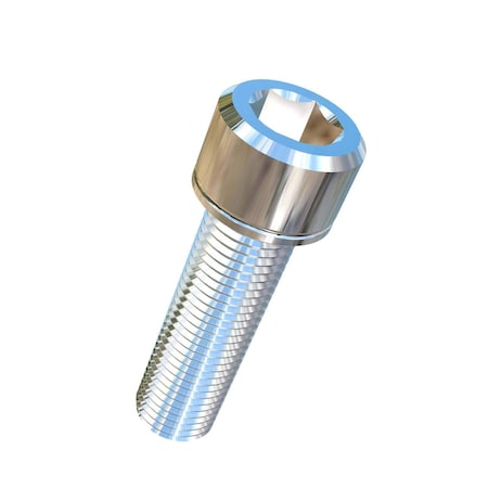 3/8-24 Socket Head Cap Screw, Plain Titanium, 1-1/4 In Length